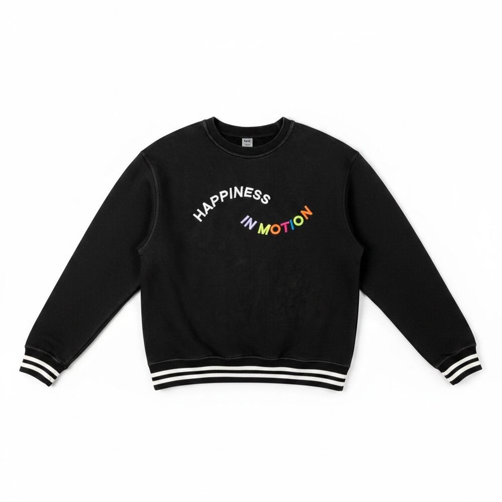 Vintage Y2K Zumba Wear Women's Medium Happiness in Motion Sweatshirt Workout